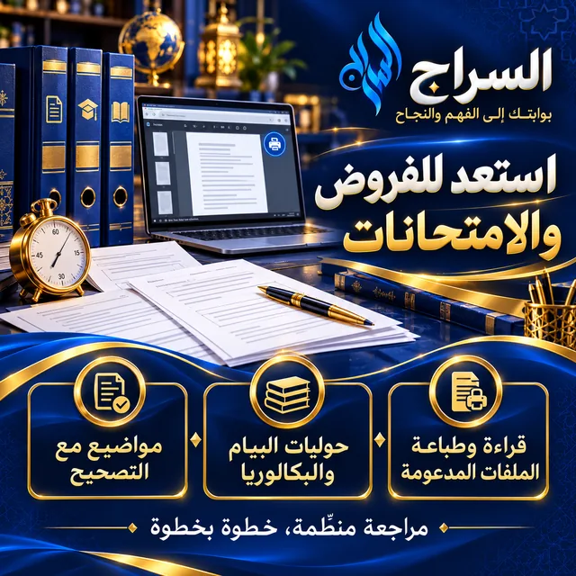 مواضيع مع التصحيح، حوليات البيام والبكالوريا